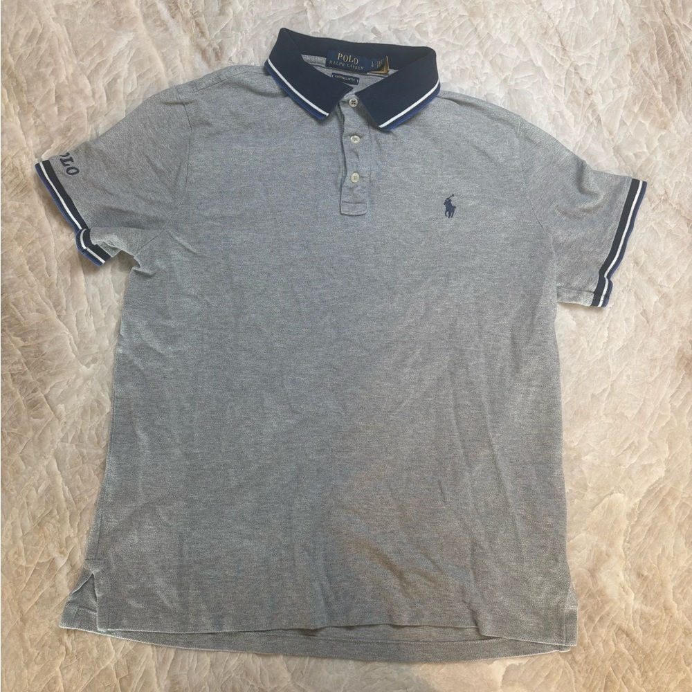 Polo by Ralph Lauren Men's Polo Shirt in Gray